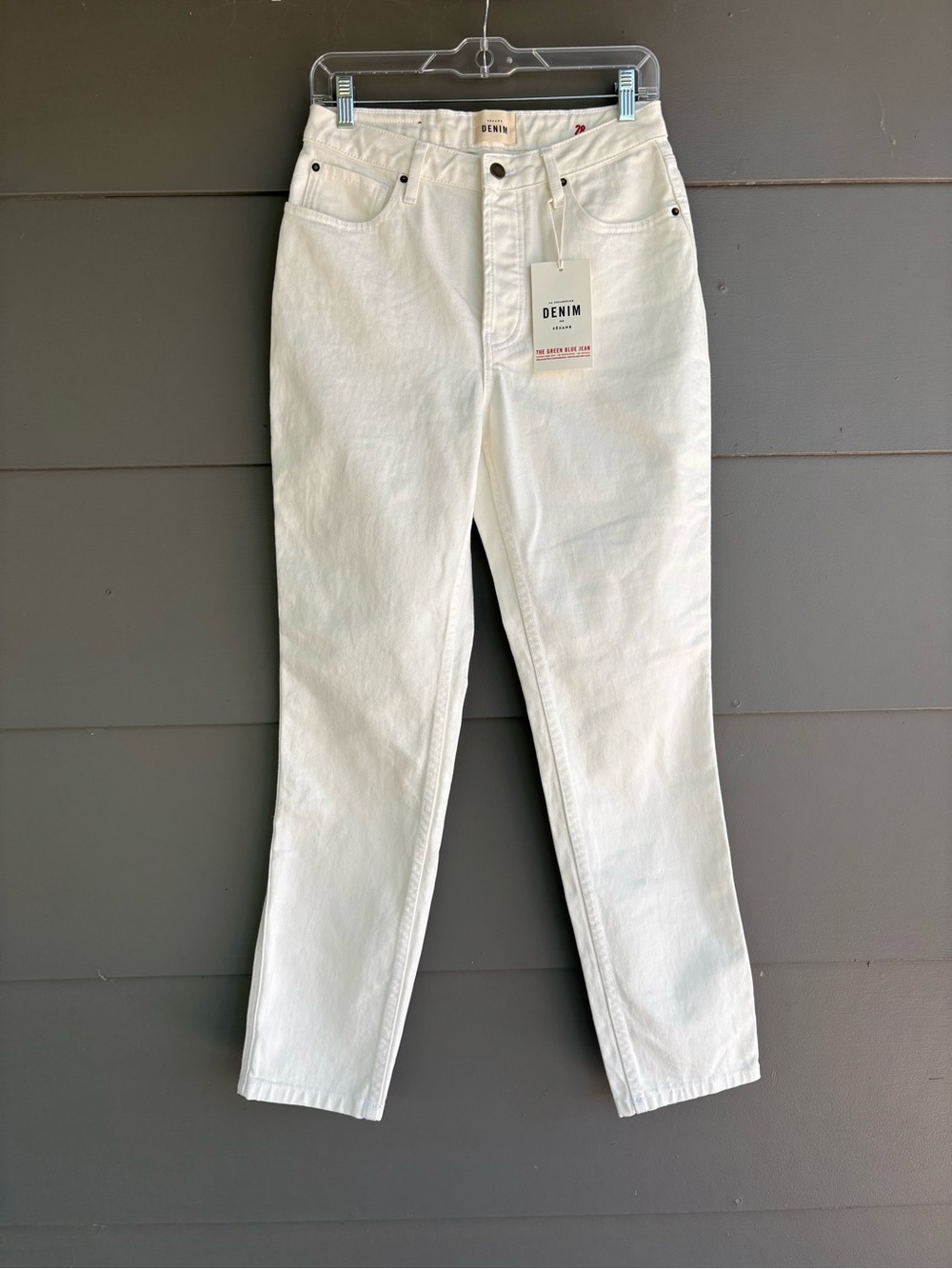 NWT Sezane Brut Sexy White Jeans Tall - Picture 4 of 13